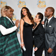Alex Newell, Merle Dandrige, Lea Salonga and Quentin Earl Darrington at the Once on This Island opening night after-party at the Copacabana in New York City on Dec. 3, 2017 (John Lamparski/WireImage)